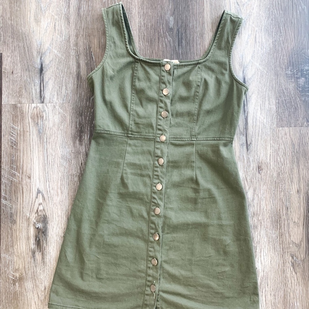 Button down tank dress